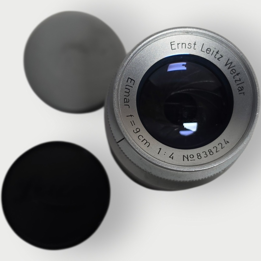 Vintage Leica Leitz Wetzlar Elmar 9cm‎ 90mm f/4 LTM Screw Mount Lens Germany